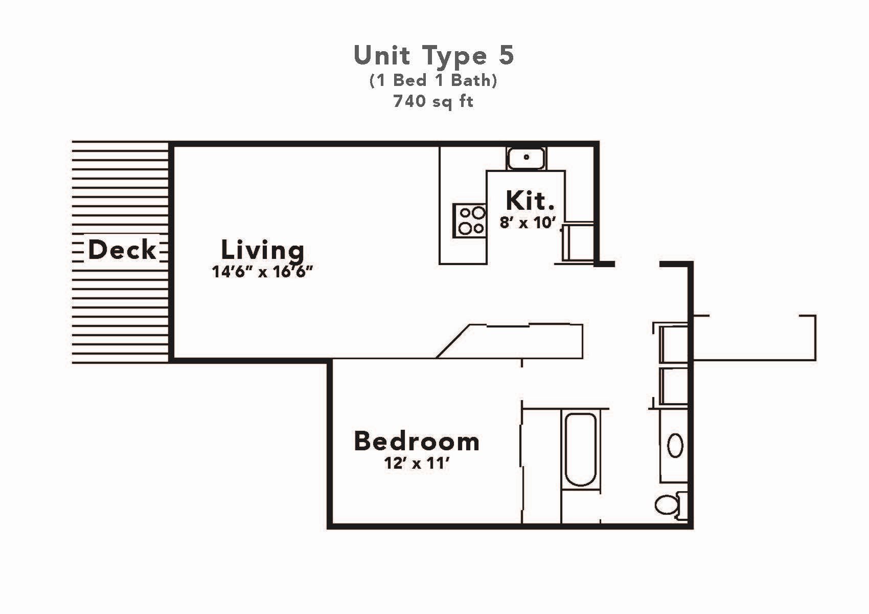 1x1 Floor Plan black and white 1x1 floor plan layout